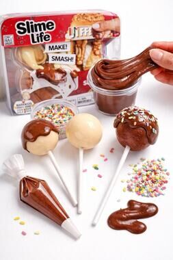 MGA Slime Life Cake Pop DIY Slime Kit Chocolate Sprinkles NEW